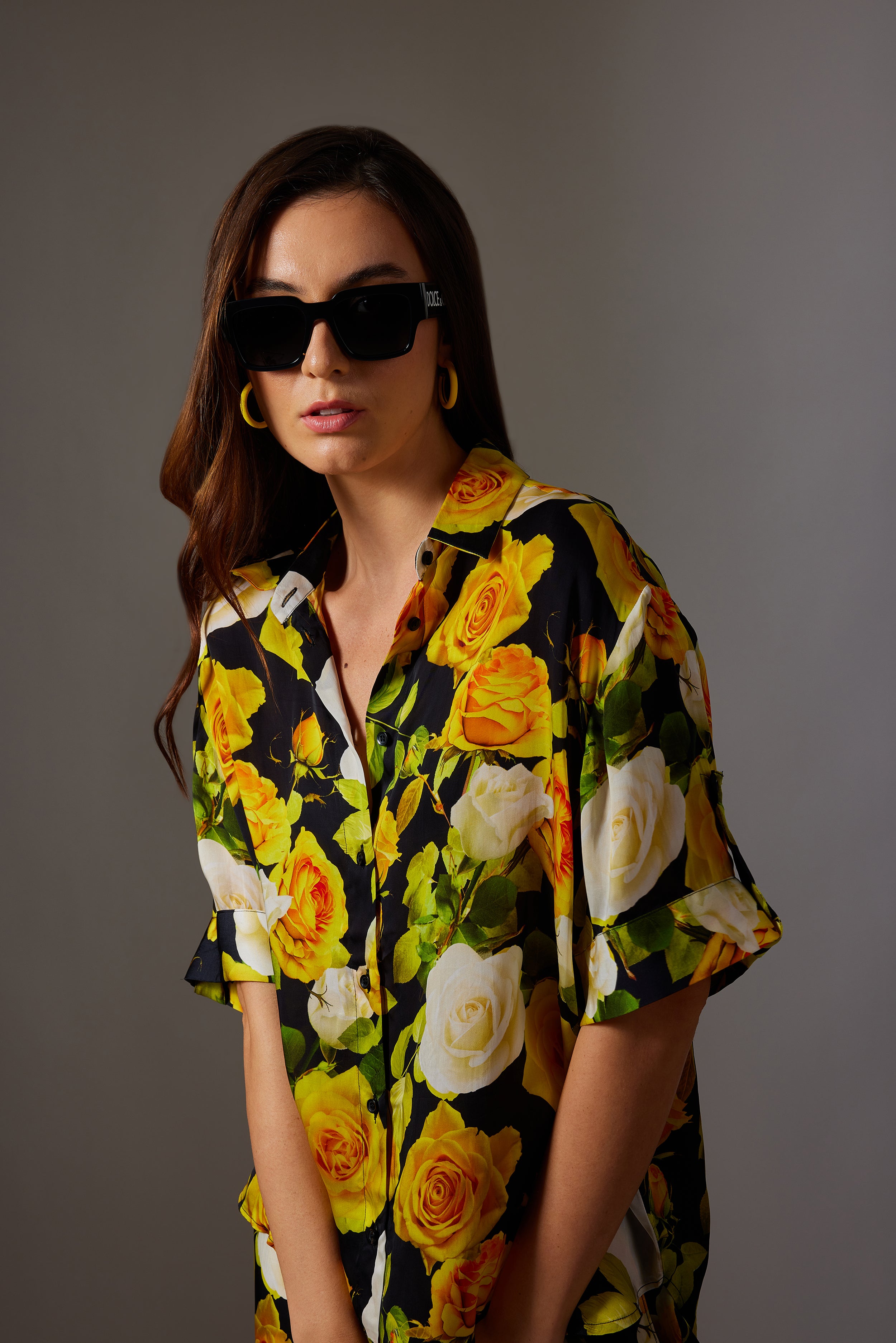 CANCLINI YELLOW ROSE SHIRT