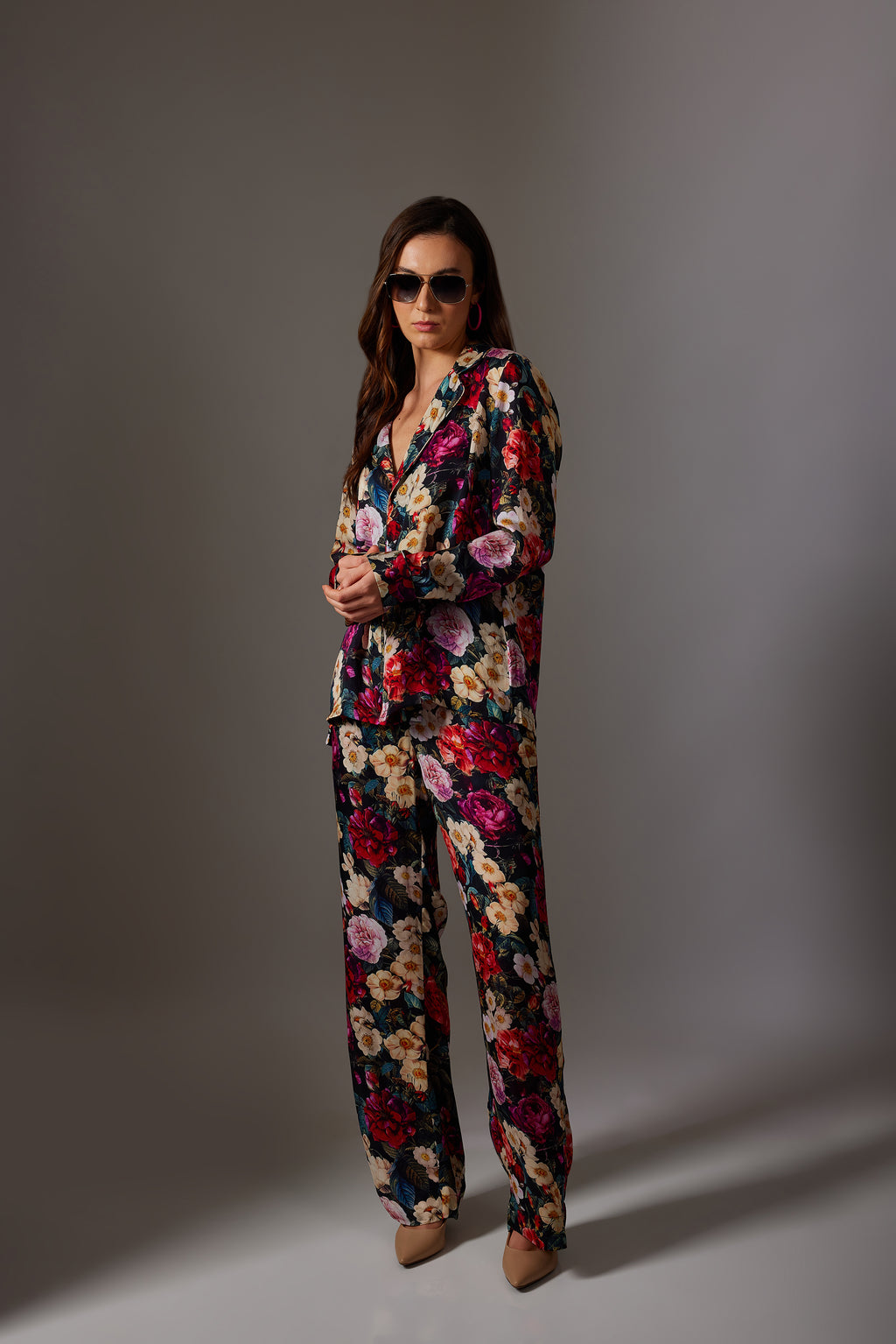 CANCLINI ROSE PRINT SHIRT