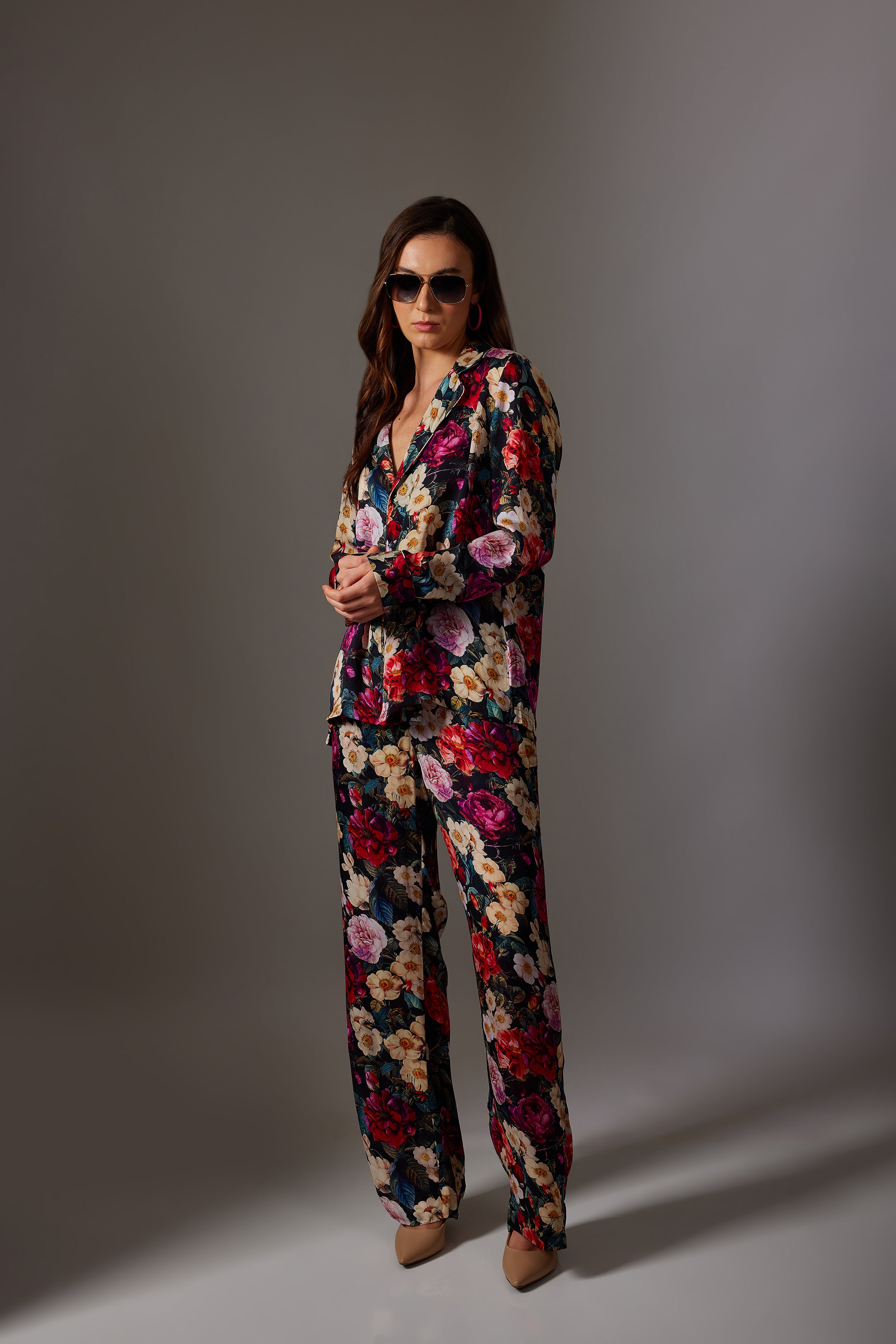 CANCLINI ROSE PRINT SHIRT