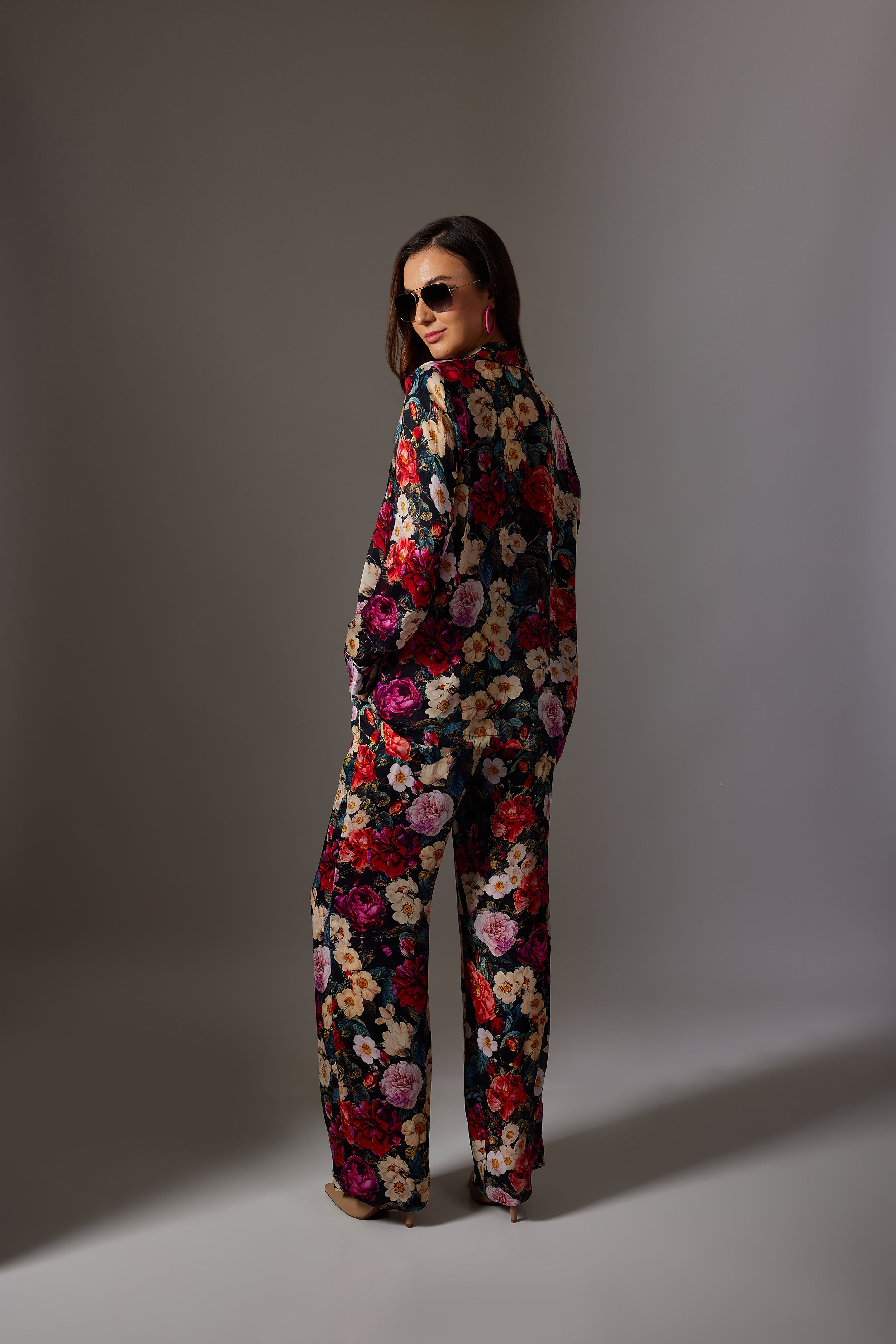 CANCLINI ROSE PRINT SHIRT