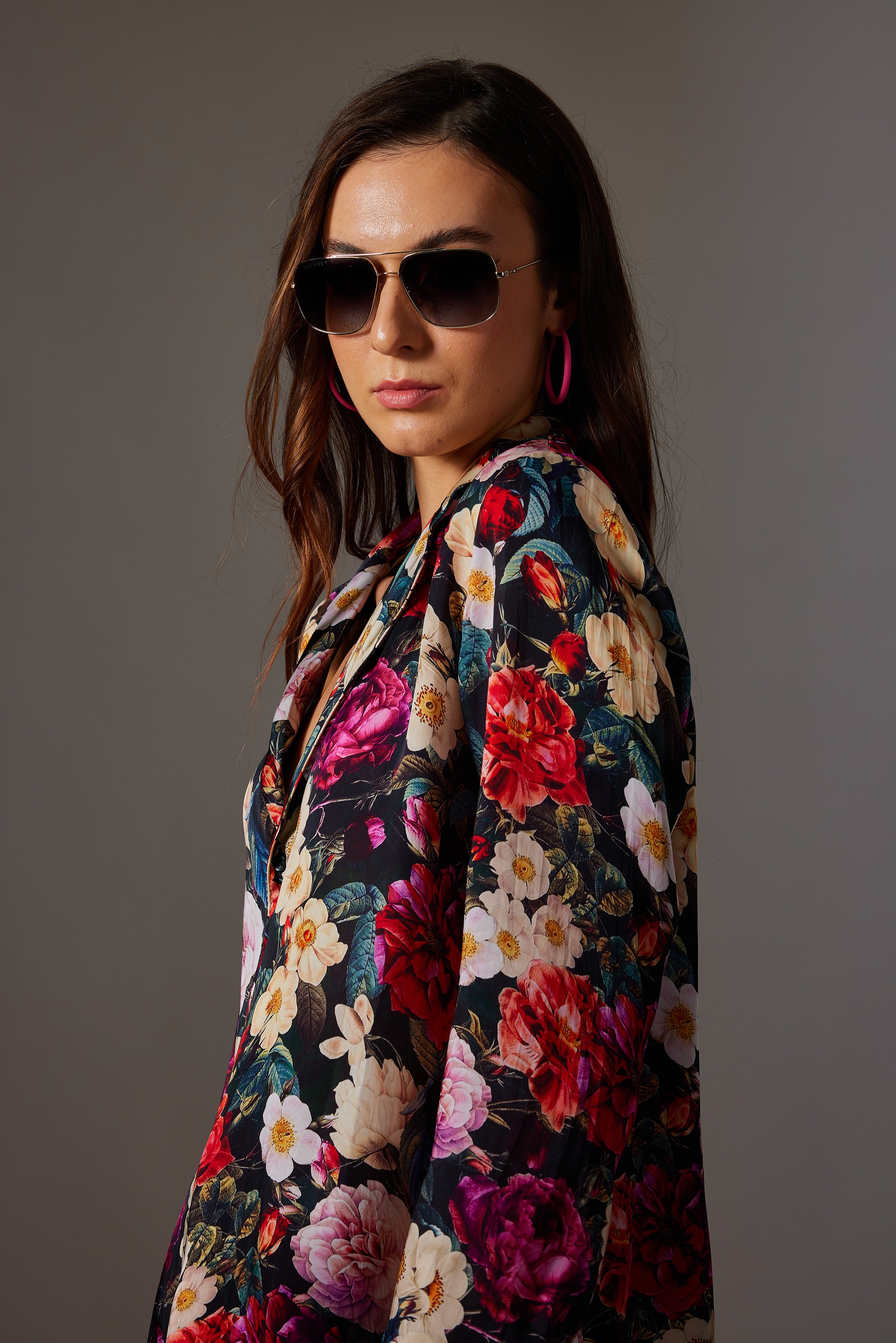 CANCLINI ROSE PRINT SHIRT