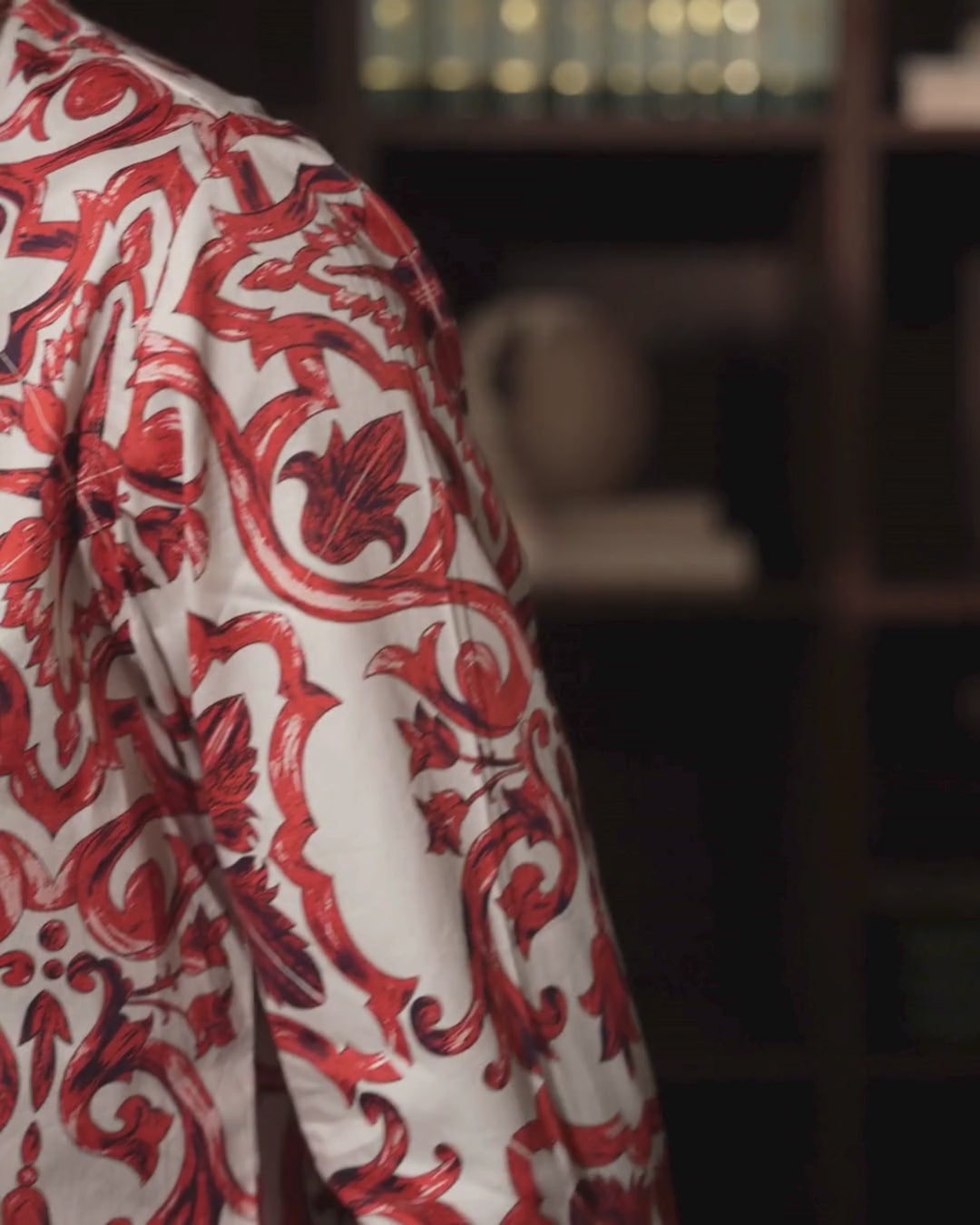 Crimson Baroque Shirt