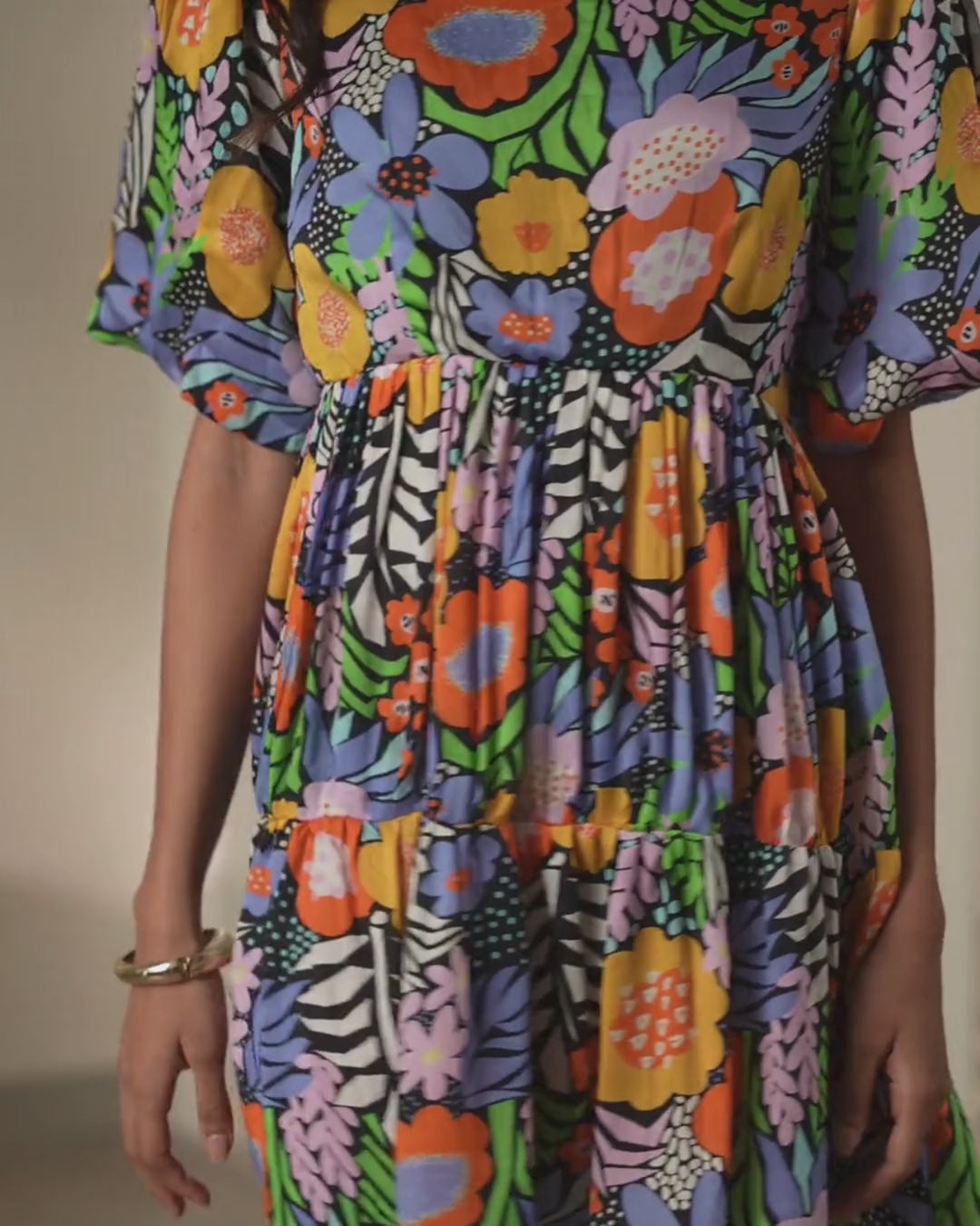 Floral Pop Mini Dress
