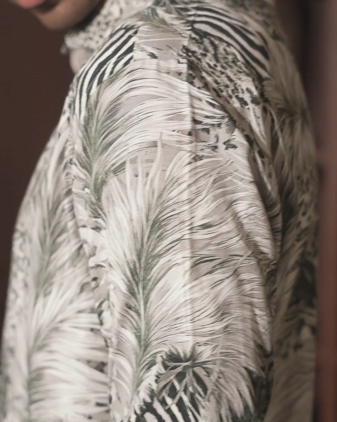 Monochrome Animal Print Shirt